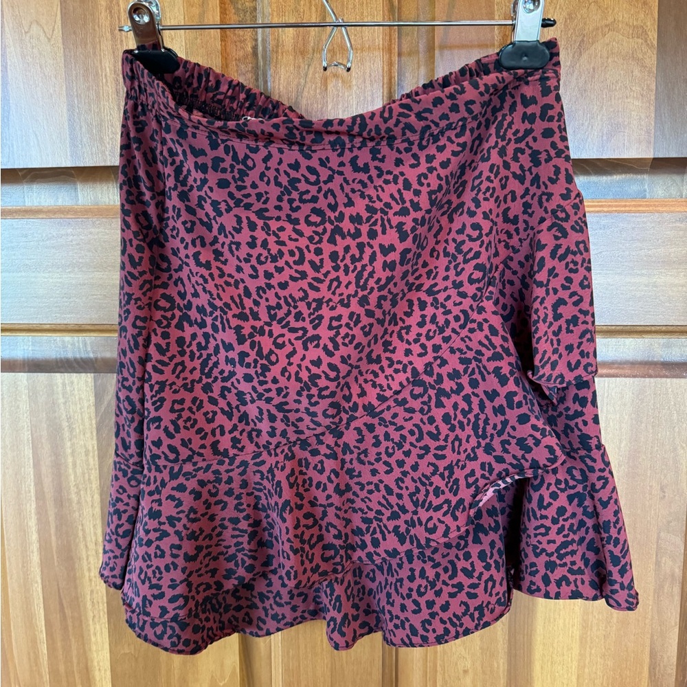 Altar’d State leopard print skirt size M